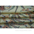 Rayon Polyester Slub Tencel Like Print Fabric